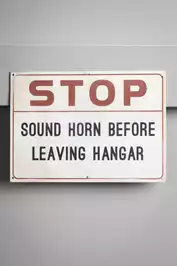 Image of Red Stop Sound Horn Sign (2)