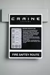 Image of Fire Safety Route Sign