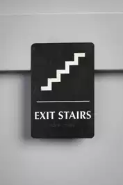Image of Exit Stairs Info Sign