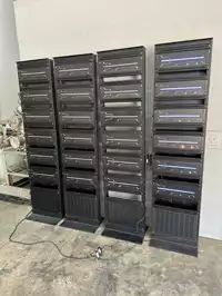 Image of Futuristic Flat Server Rack