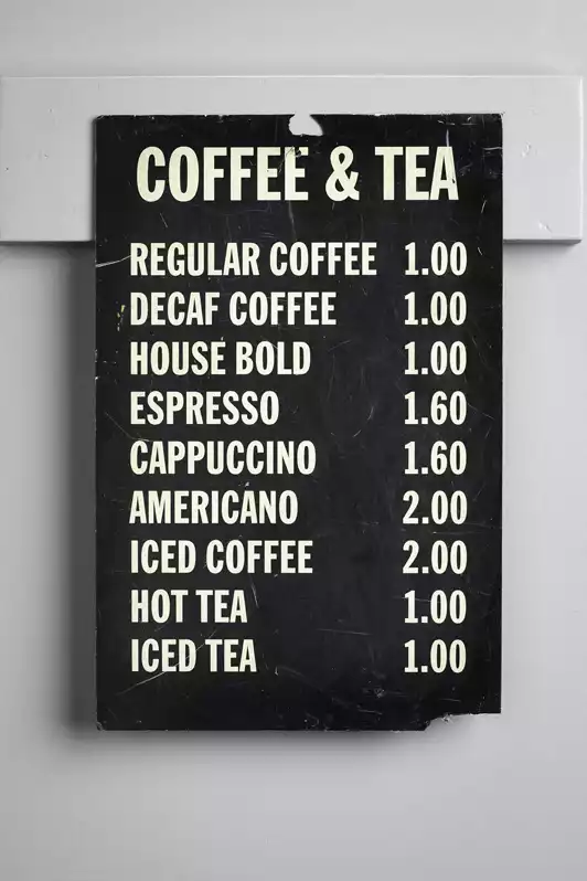Image of Coffee & Tea Sign