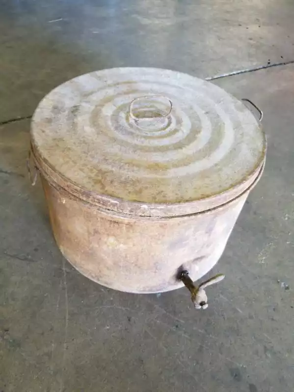 Image of Antique Galvanized Water Cooler