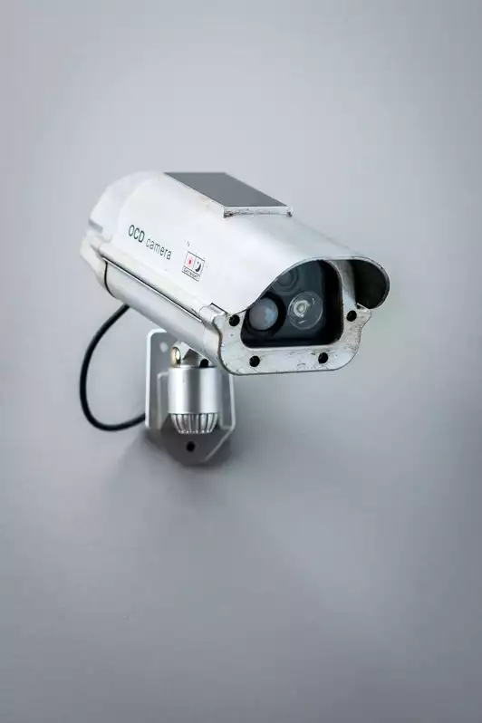 Image of Silver Solar Powered Security Camera