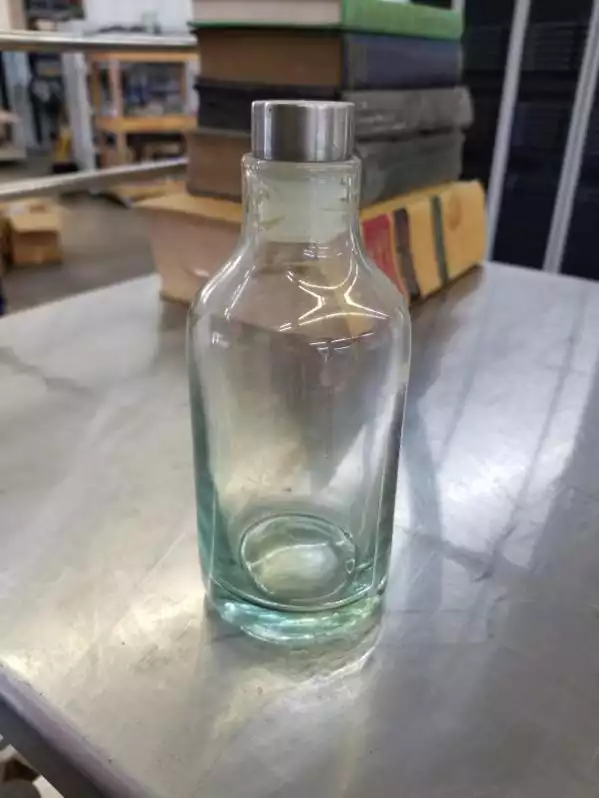 Image of Glass Bottle Metal Top
