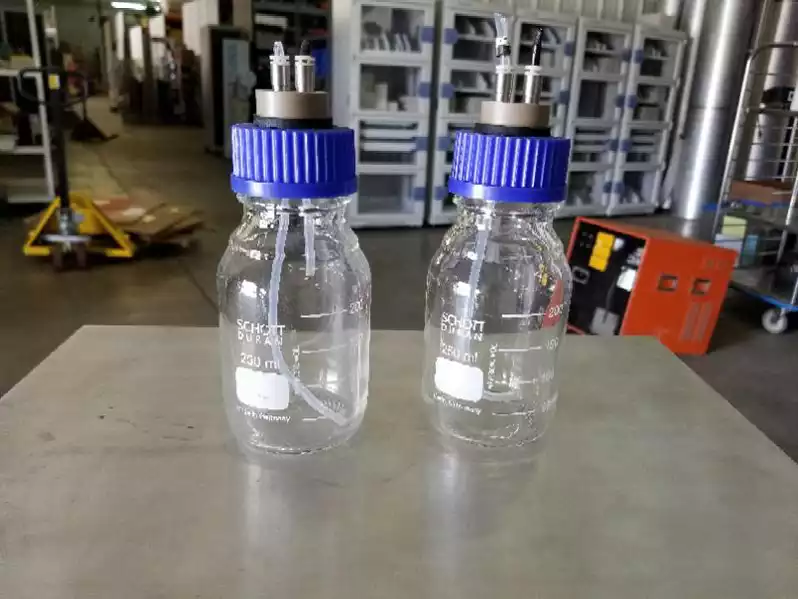 Image of 250ml Bottle With Ported Blue Top