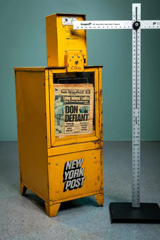 Image of Street Newspaper Box Yellow