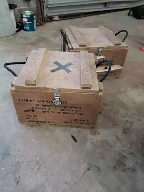 Image of Small Wooden Ammo Crate 16x12x14