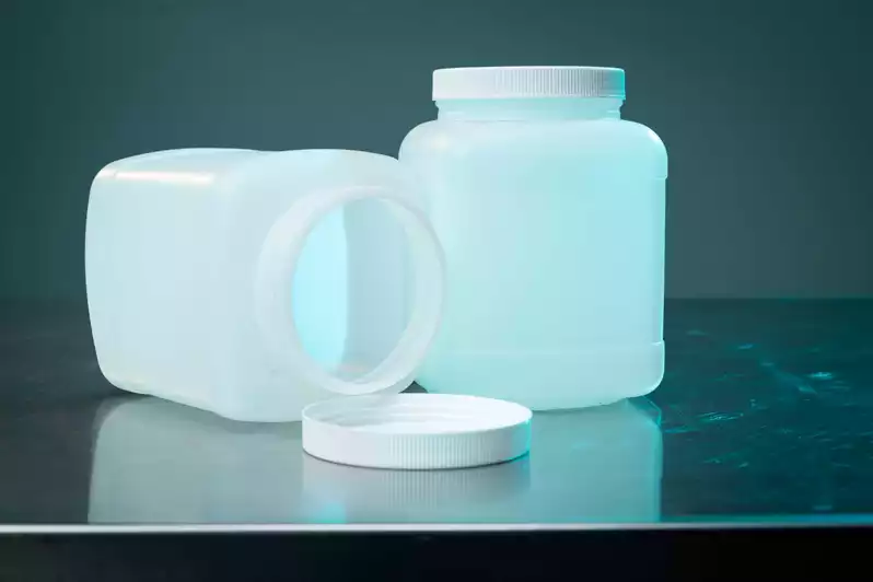 Image of Plastic Container W/ White Lid