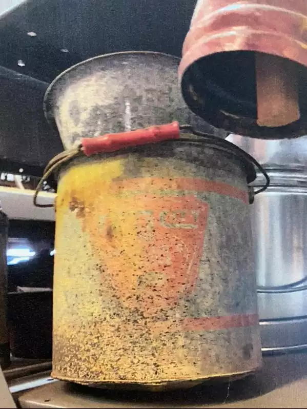Image of Antique Galvanized Fire Bucket