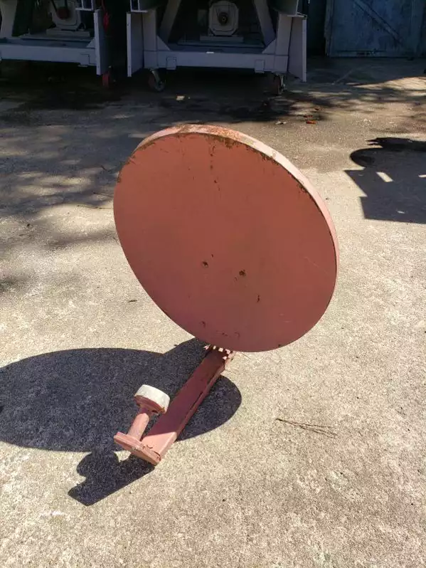 Image of Red Satellite Dish