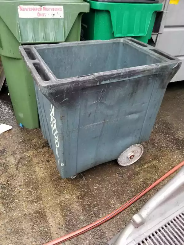 Image of Small Gray Rolling Bin