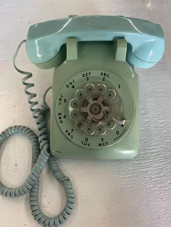 Image of Blue Rotary Phone
