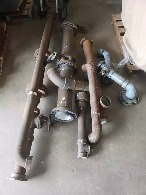Image of Pvc Aged Pipes W/ Valves