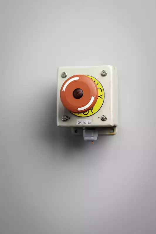 Image of Push Red Emergency Button