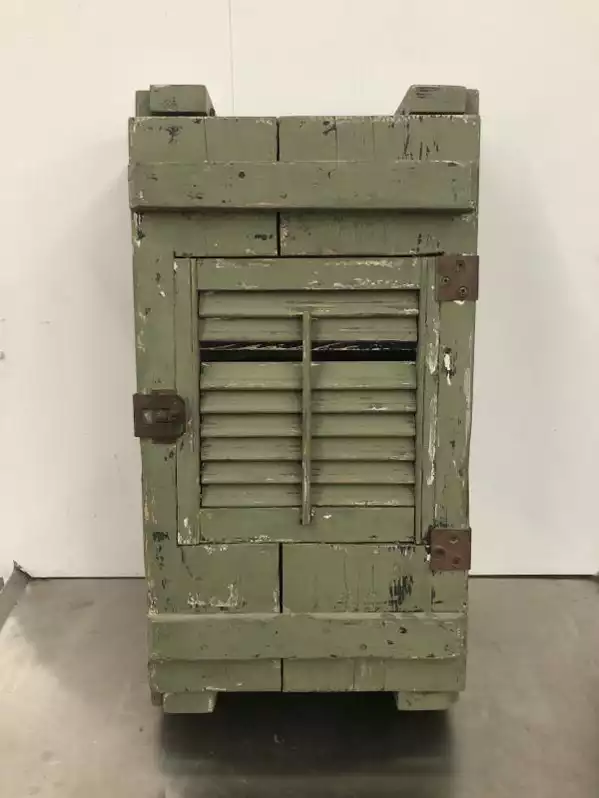 Image of Antique Green Medicine Cabinet
