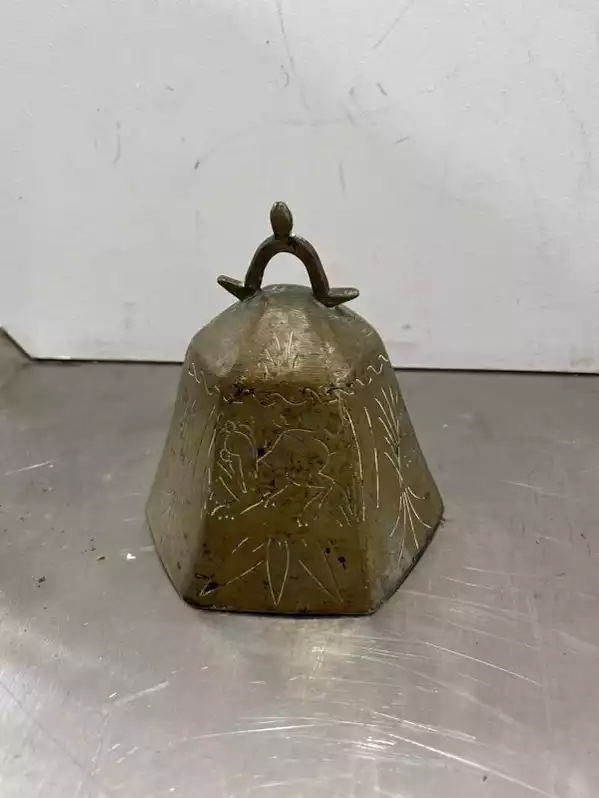 Image of Antique Decorative Brass Bell
