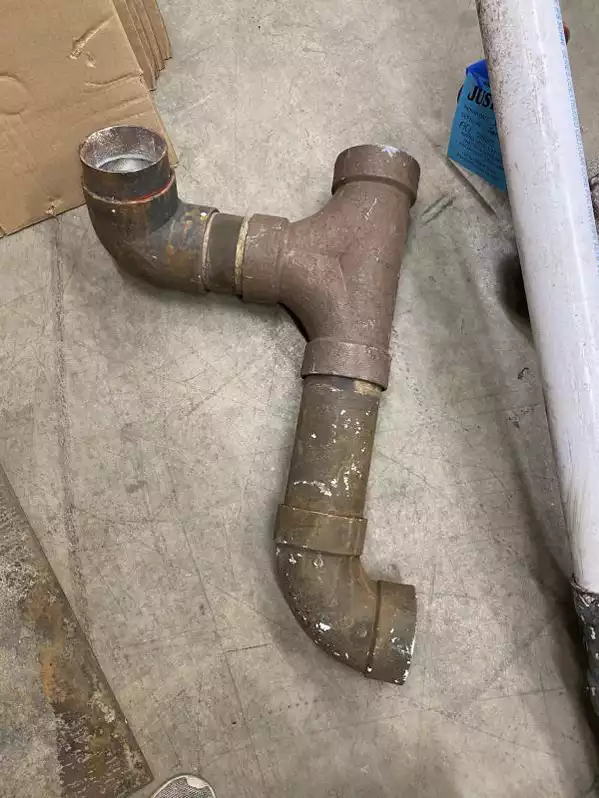 Image of Aged Pvc Pipe With Connector