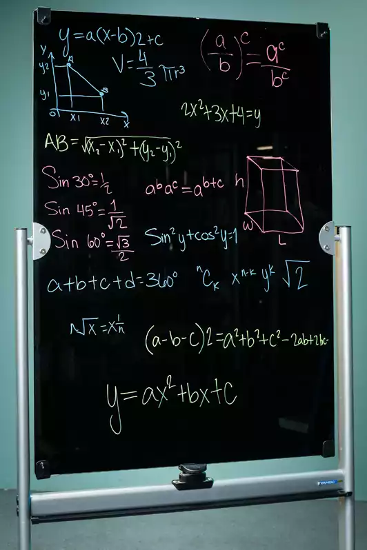 Image of Rolling Glass Whiteboard