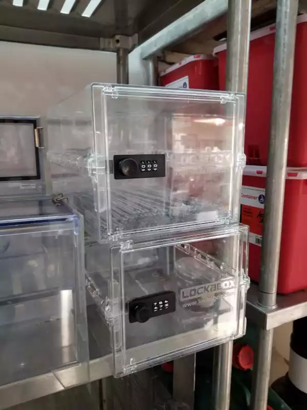 Image of Lockabox Acrylic Supply Box