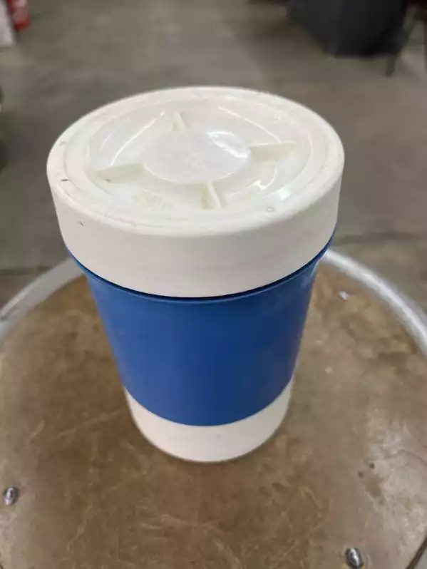 Image of Blue And White Container