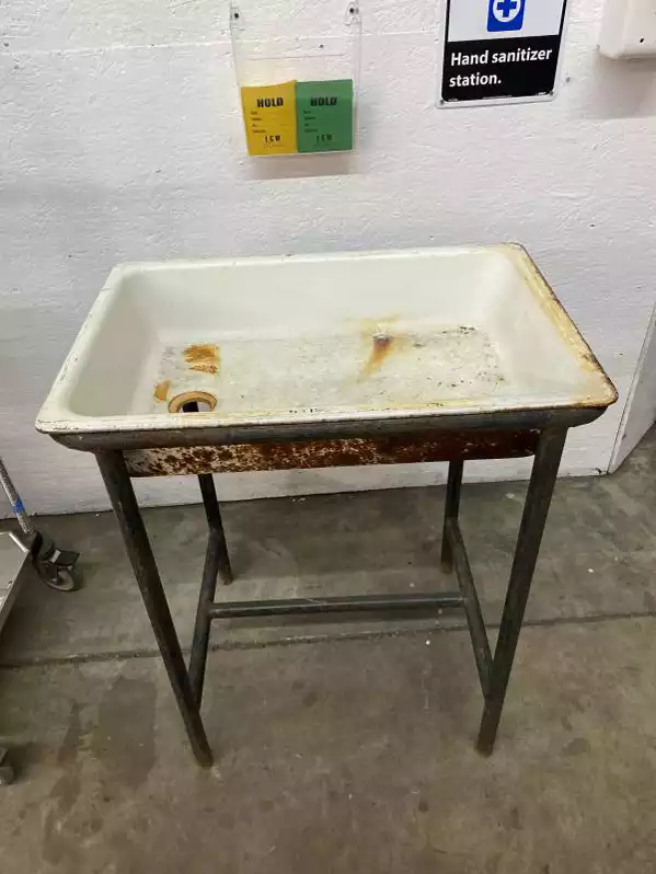 Image of Vintage Cast Iron Utility Sink