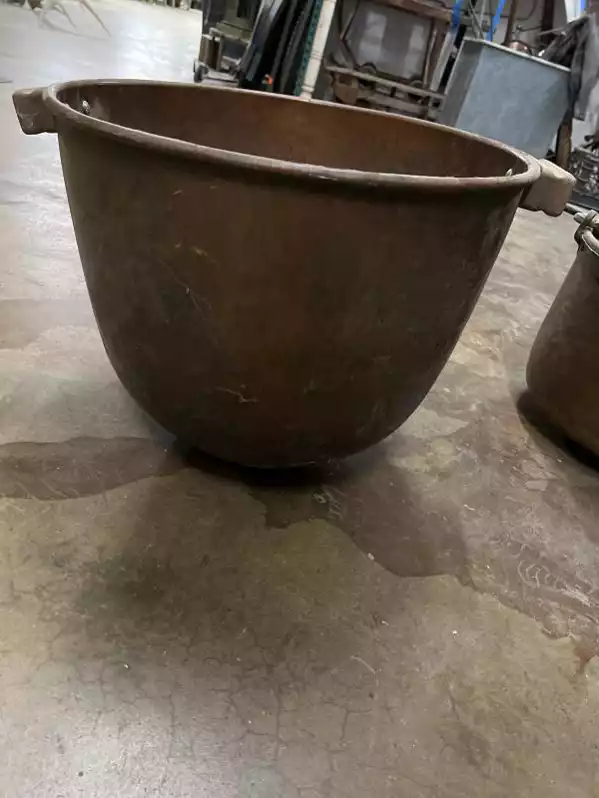 Image of Copper Pot W/ Wood Handles