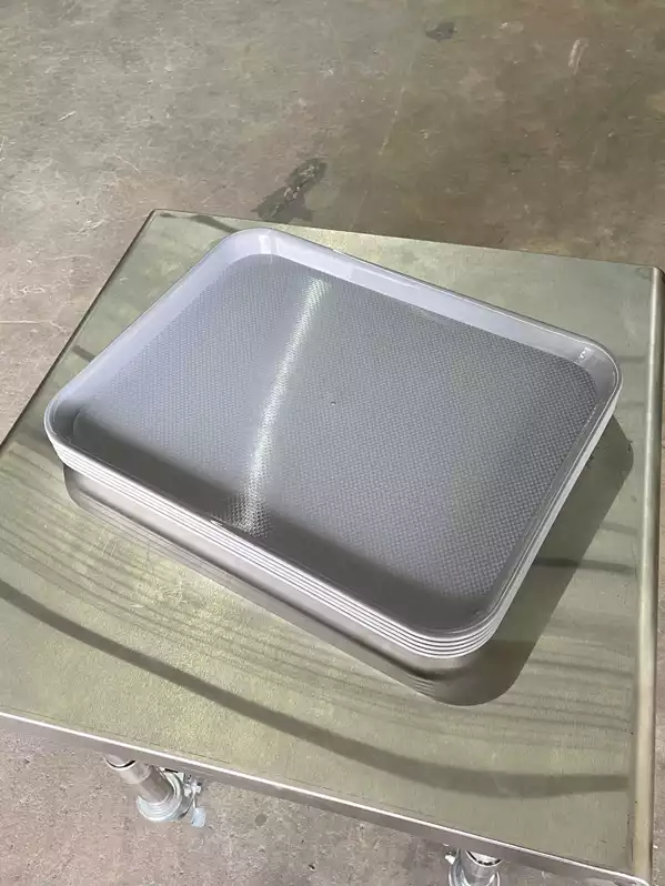 Image of Light Gray Food Tray
