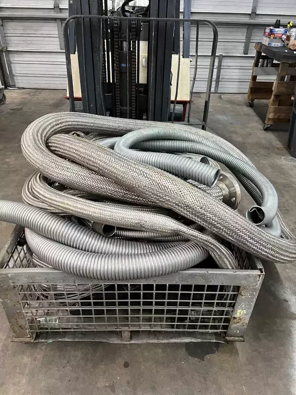Image of Lot Of Braided And Flex Conduit Hose