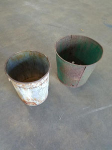 Image of Antique Steel Bucket / Pail