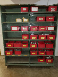 Image of Green Industrial Shelves