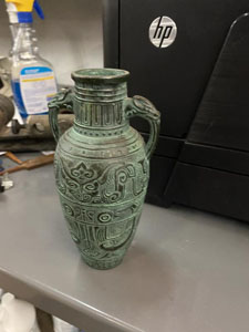 Image of Small Antique Brass Vase
